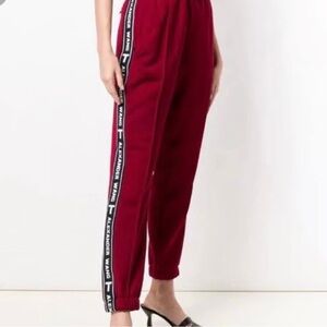 Alexander Wang Red Joggers